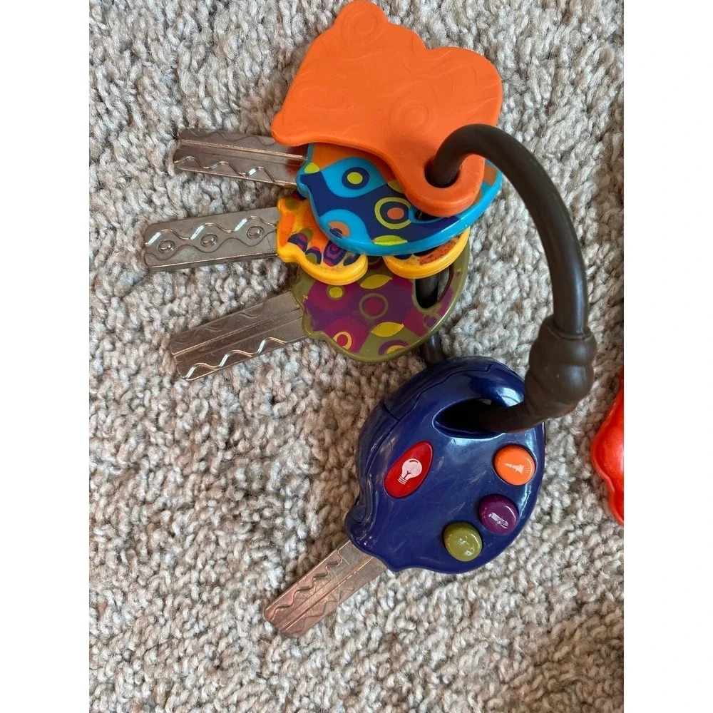 Jellycat Nuby B Toy Lot Of 3 Car Keys Babybook Teething Baby Infant
